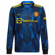 Manchester United Third Long sleeve Jersey 21/22 (Customizable)